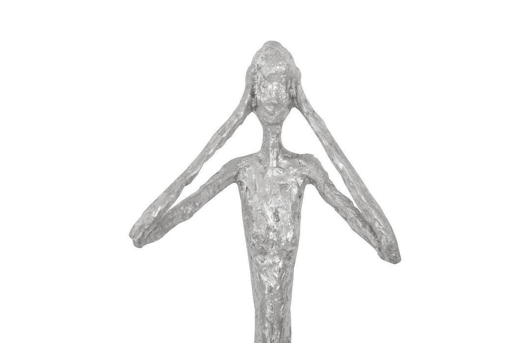 SwayLiving See,Hear,Speak no Evil Set of 3 Silver Leaf, Silver Leaf, Set Of 3 WALL ACCENTS