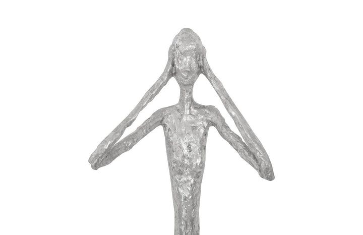SwayLiving See,Hear,Speak no Evil Set of 3 Silver Leaf, Silver Leaf, Set Of 3 WALL ACCENTS
