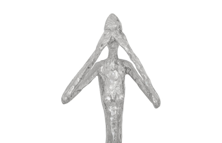 SwayLiving See,Hear,Speak no Evil Set of 3 Silver Leaf, Silver Leaf, Set Of 3 WALL ACCENTS