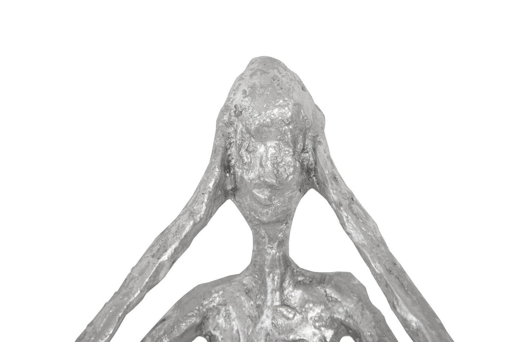 SwayLiving See,Hear,Speak no Evil Set of 3 Silver Leaf, Silver Leaf, Set Of 3 WALL ACCENTS