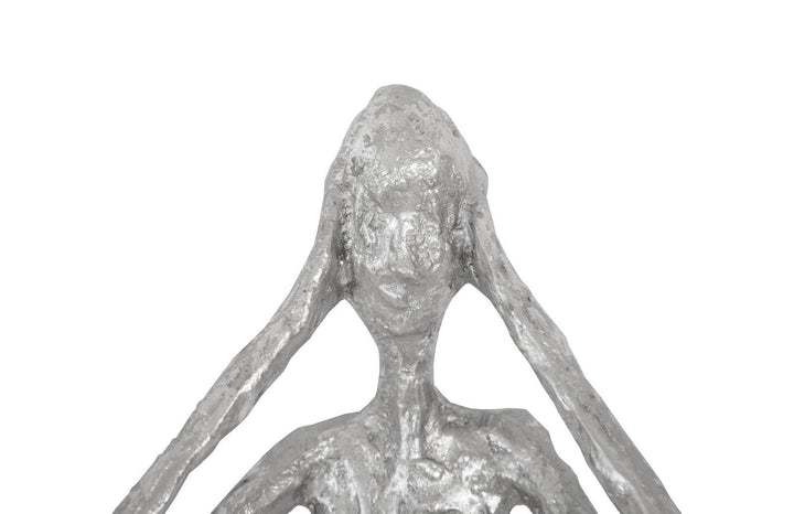 SwayLiving See,Hear,Speak no Evil Set of 3 Silver Leaf, Silver Leaf, Set Of 3 WALL ACCENTS