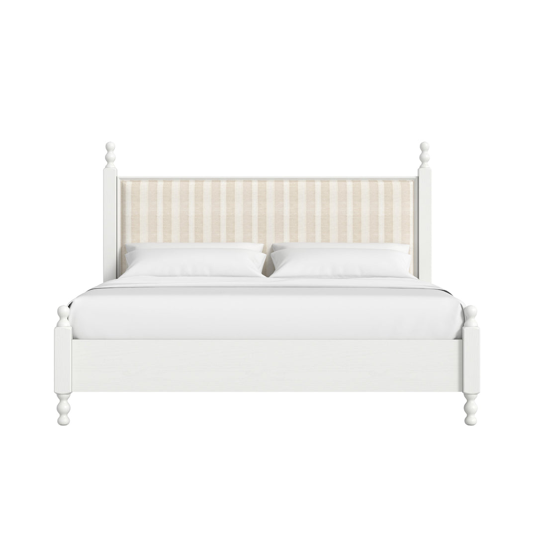 Haven QN Uph Finial Bed
