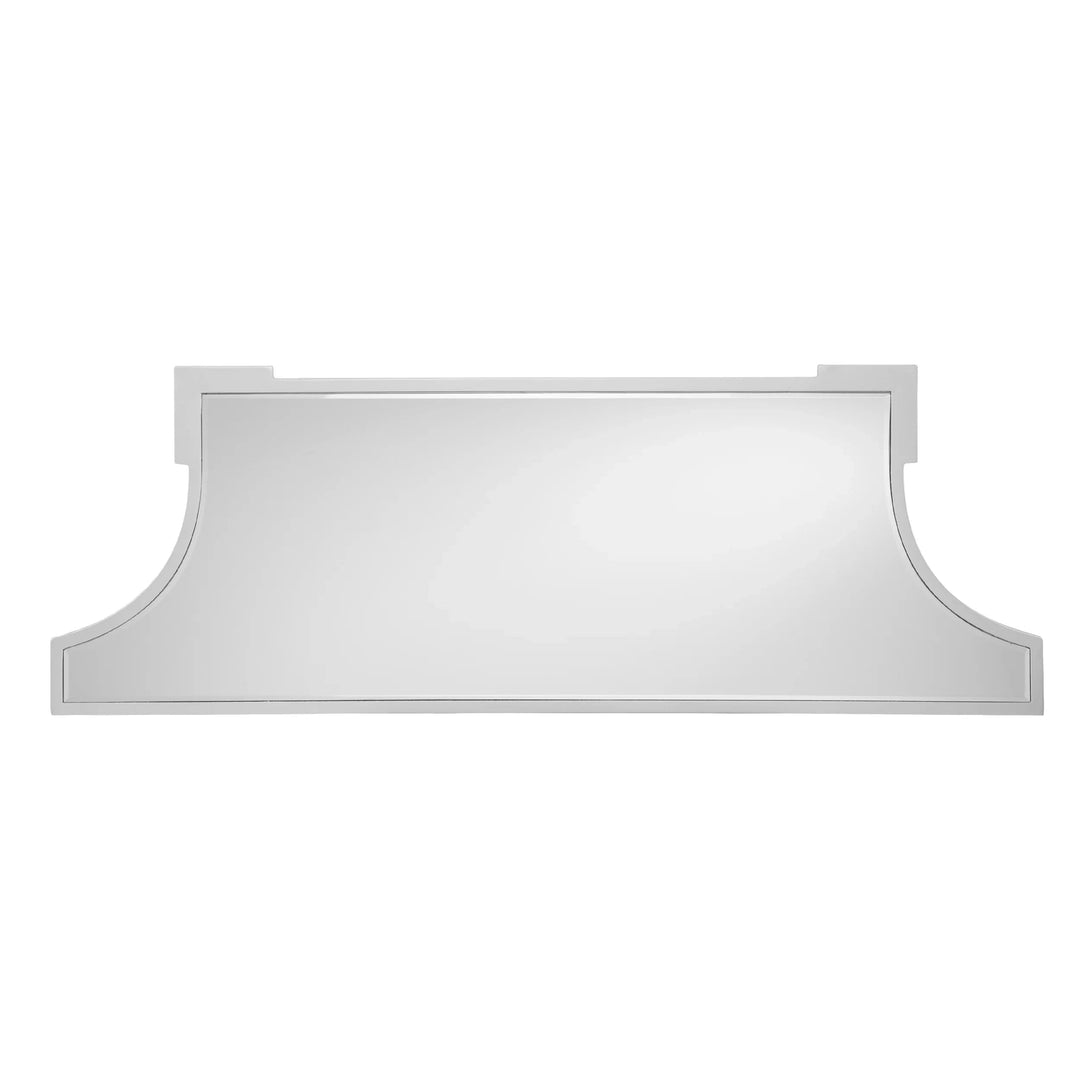 SwayLiving Glenview Glam Mirrored Console Table - Matte Silver CONSOLE TABLES