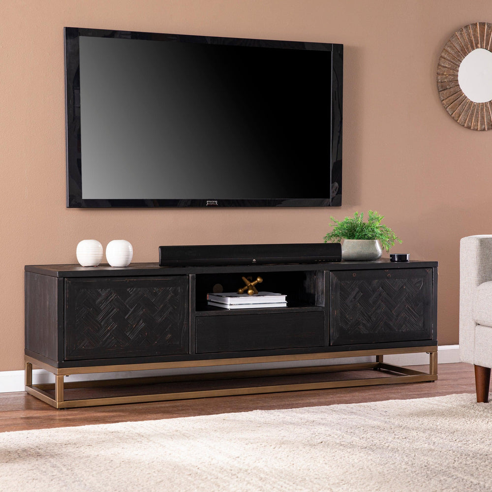 SwayLiving Dessingham Reclaimed Wood TV/Media Stand MEDIA + TV STANDS
