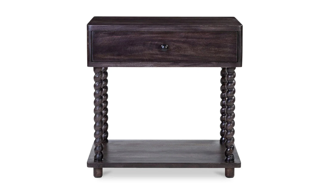 Tabitha Nightstand Dark Brown - SwayLiving