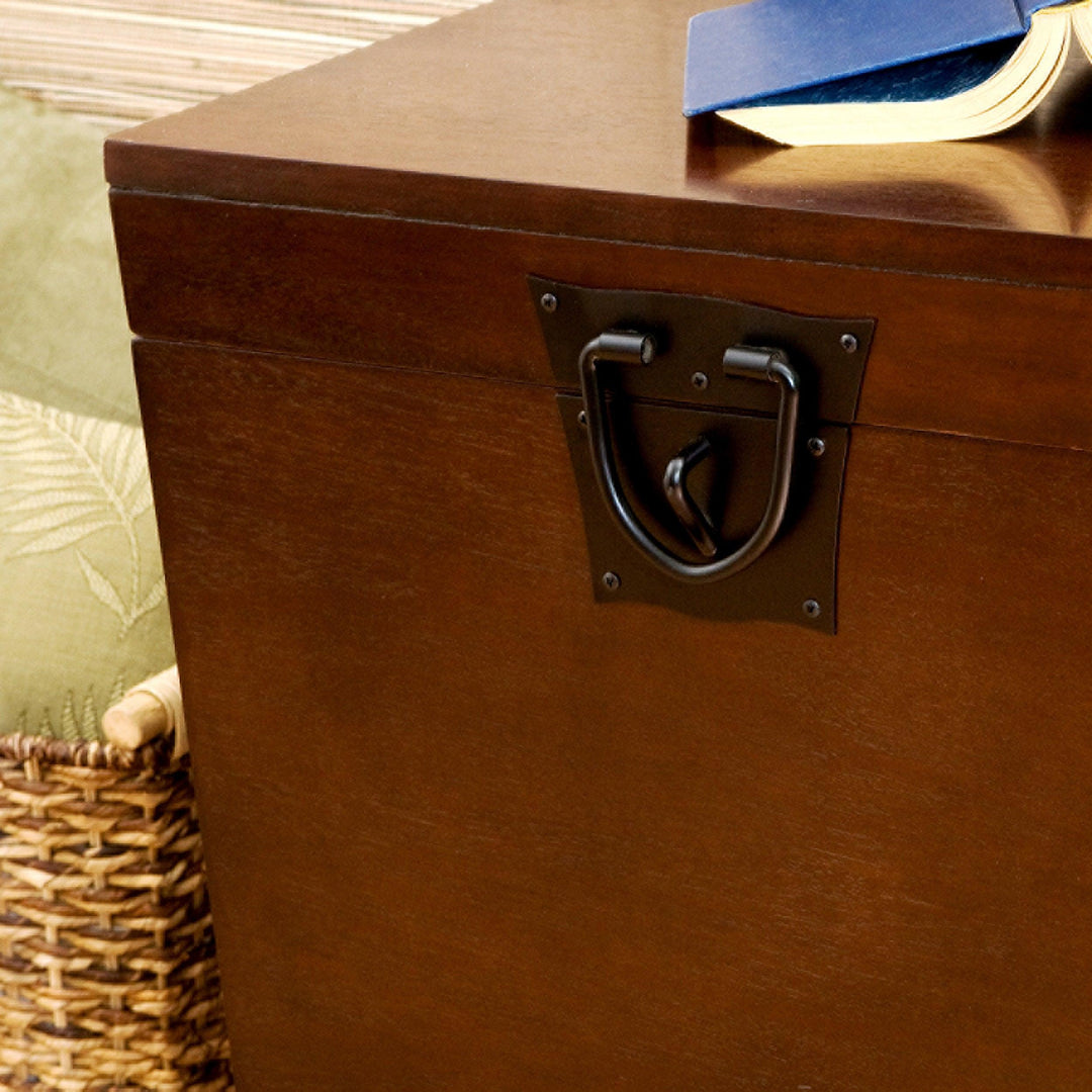 SwayLiving Pyramid Trunk End Table - Espresso ACCENT TABLES