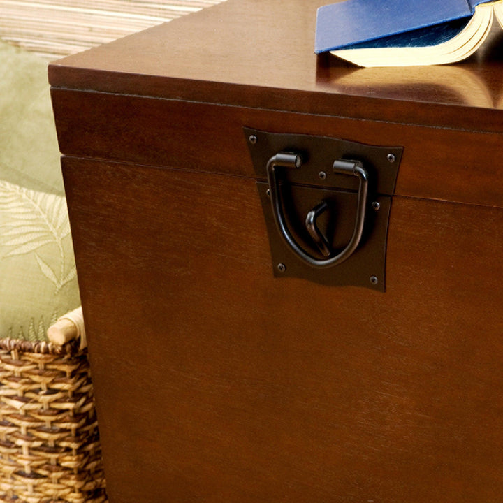 SwayLiving Pyramid Trunk End Table - Espresso ACCENT TABLES