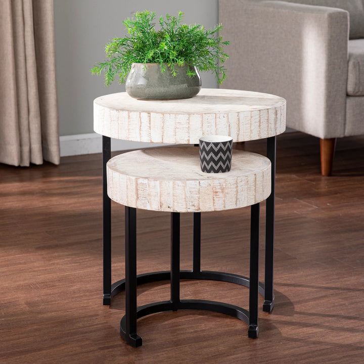 SwayLiving Kennerly Nesting Side Tables – 2pc Set ACCENT TABLES