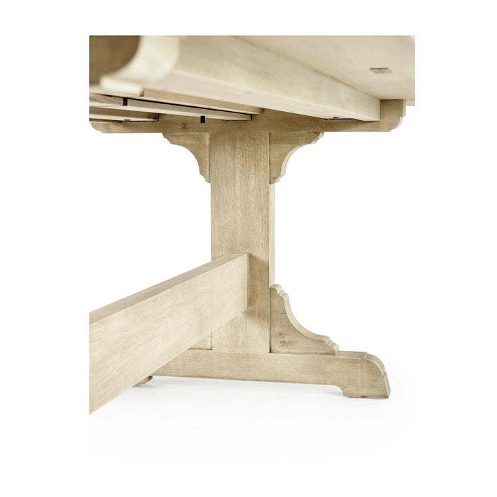 SwayLiving Timeless Epoch Trestle Dining Table in Stripped Oak DINING TABLES