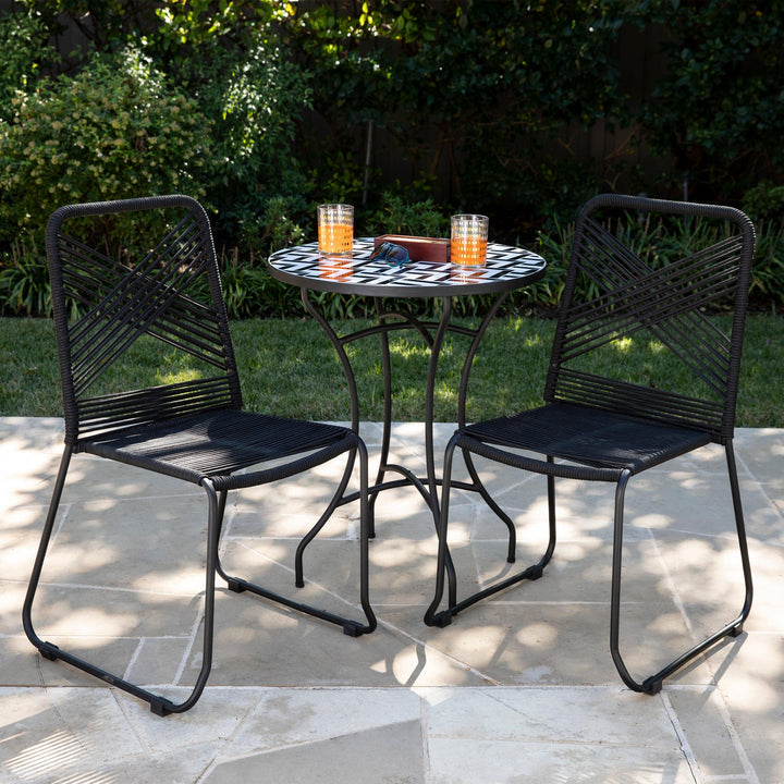 SwayLiving Holly & Martin Padko Outdoor Rope Chairs – 2pc Set OUTDOOR DINING CHAIRS