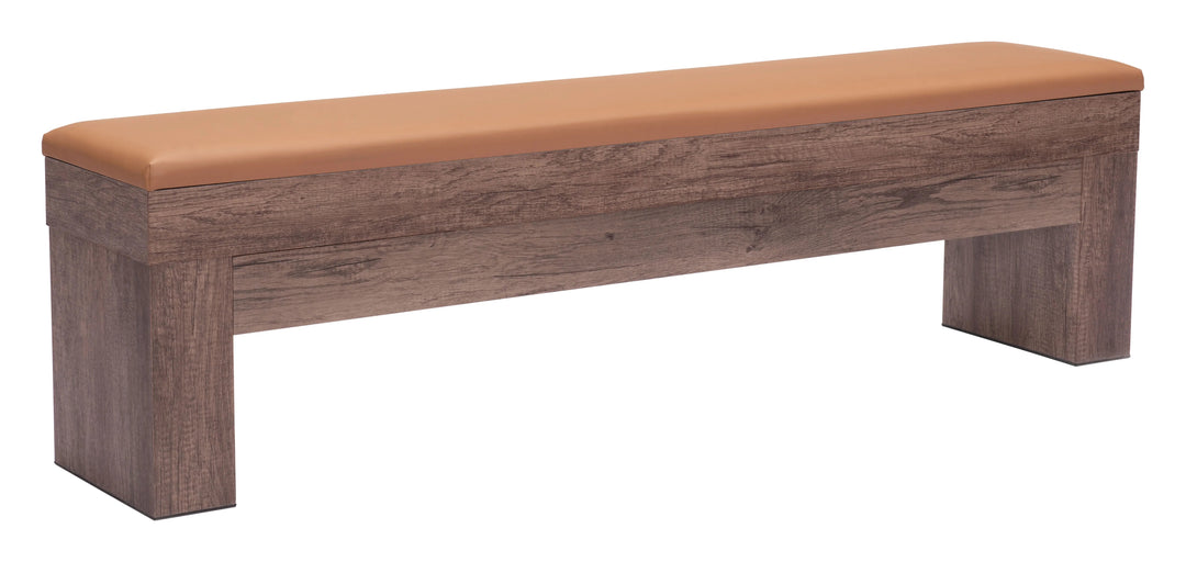 SwayLiving Bonker Storage Bench (Set of 2) Brown BENCHES