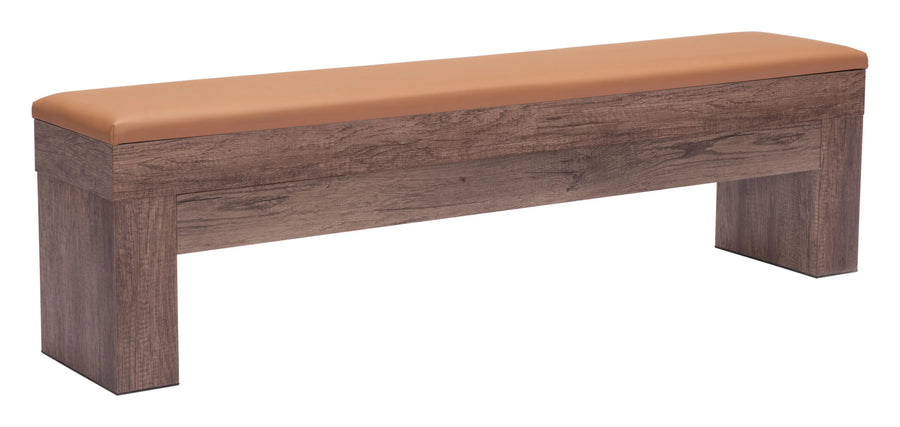 SwayLiving Bonker Storage Bench (Set of 2) Brown BENCHES
