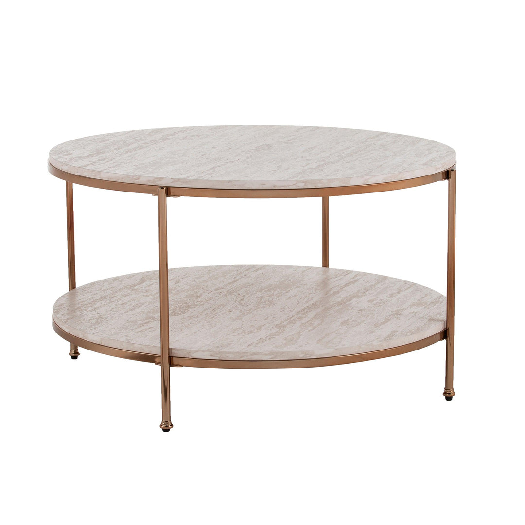 SwayLiving Silas Faux Stone Coffee Table COFFEE TABLES