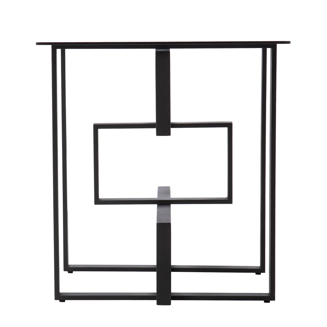 SwayLiving Clanlin Glass-Top Accent Table ACCENT TABLES