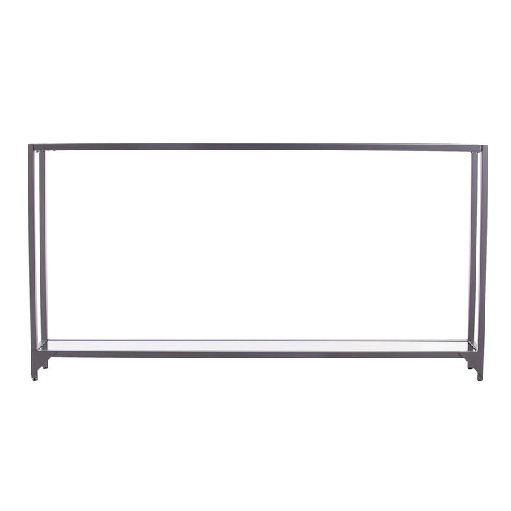 SwayLiving Bergen Narrow Metal Console Table - Silver CONSOLE TABLES