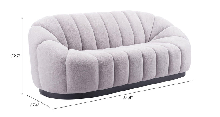 SwayLiving Bhutan Sofa Light Gray SOFAS + SECTIONALS