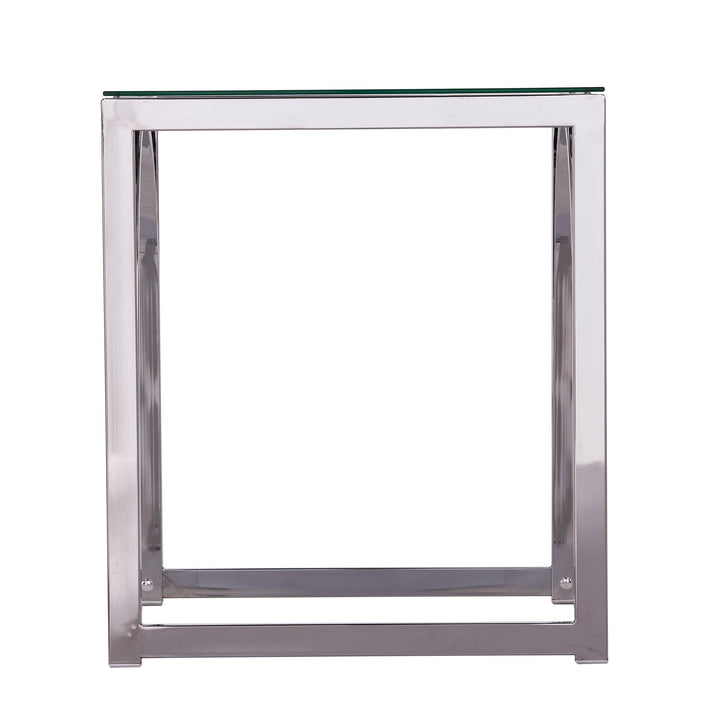 SwayLiving Stevenly Square Glass-Top End Table ACCENT TABLES