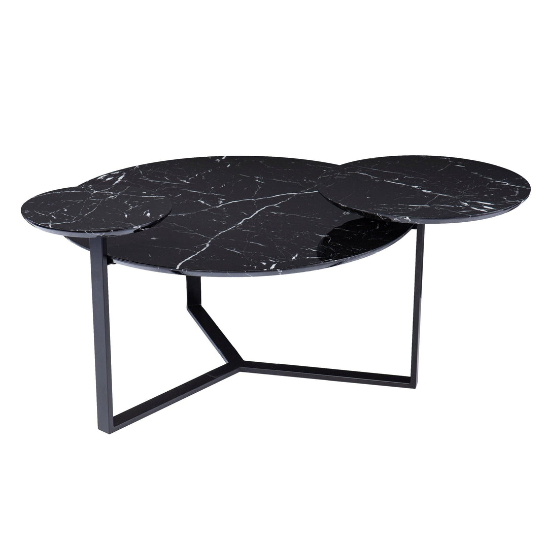 SwayLiving Saxelby Faux Marble Cocktail Table COFFEE TABLES