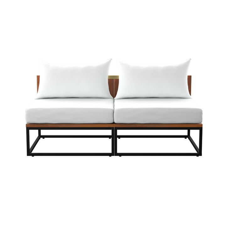 SwayLiving Taradale Modular Outdoor Loveseat w/ Cushions OUTDOOR SOFAS + SECTIONALS