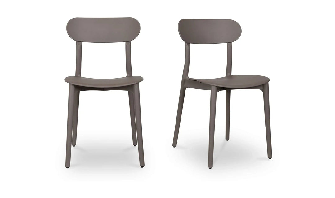 Kent Outdoor Dining Chair Taupe - Set Of Two - SwayLiving