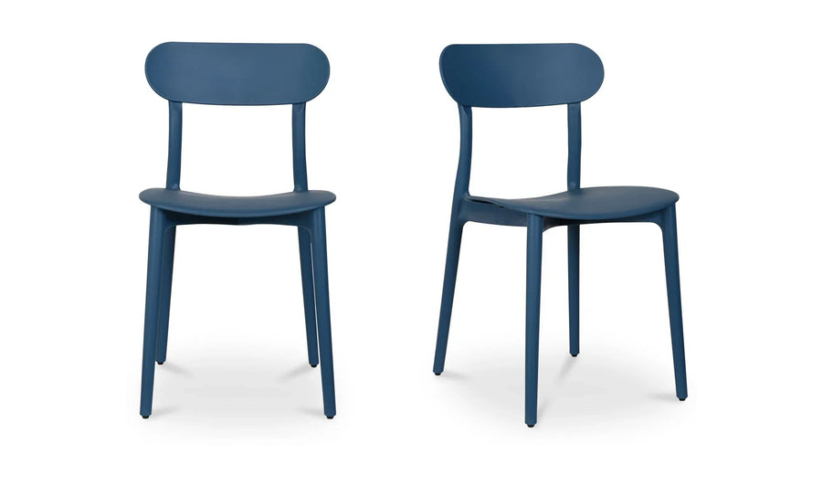 Kent Outdoor Dining Chair Navy - Set Of Two - SwayLiving