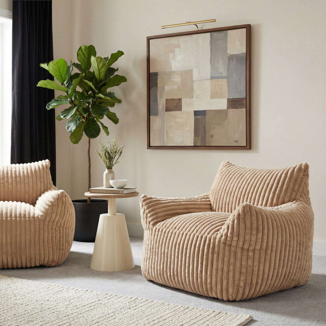Sira Side Table Natural & Ivory