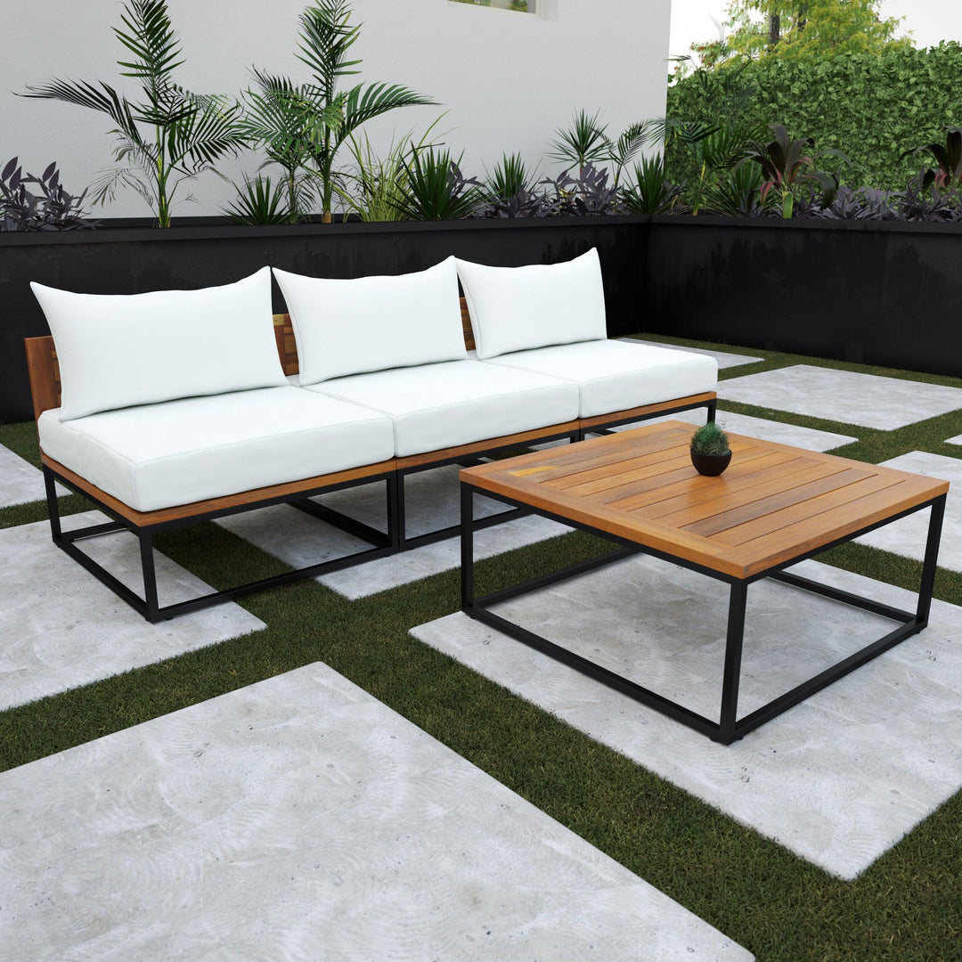 SwayLiving Taradale Outdoor Coffee Table and Modular Sofa Set – 2pc OUTDOOR SOFAS + SECTIONALS