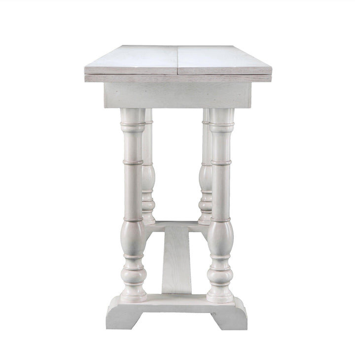 SwayLiving Edenderry Farmhouse Folding Trestle Console to Dining Table DINING TABLES