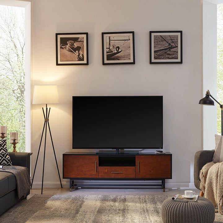 SwayLiving Blynn Midcentury Modern Media Console MEDIA + TV STANDS