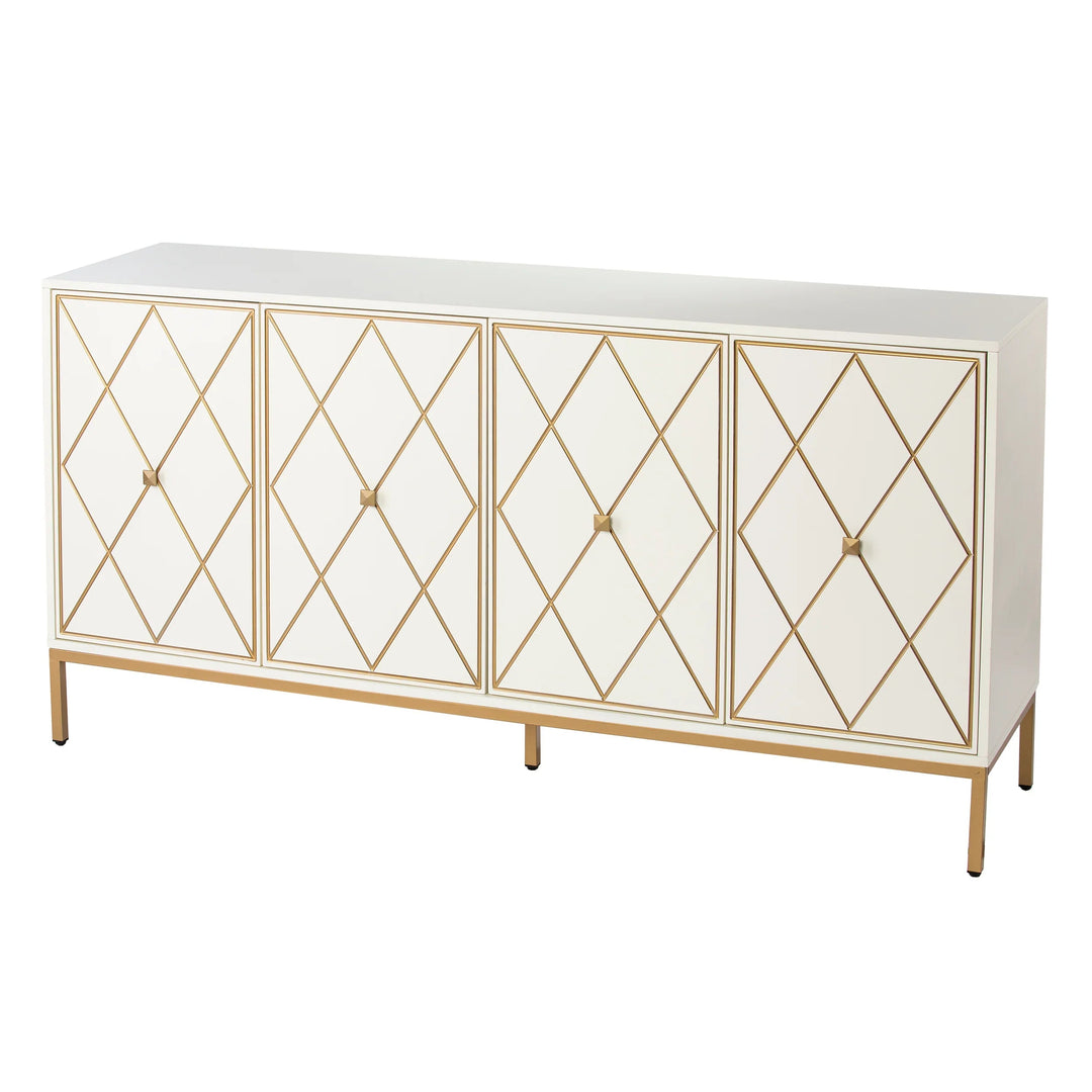 SwayLiving Marradi Sideboard Cabinet w/ Storage - Cream SIDEBOARDS + CREDENZAS