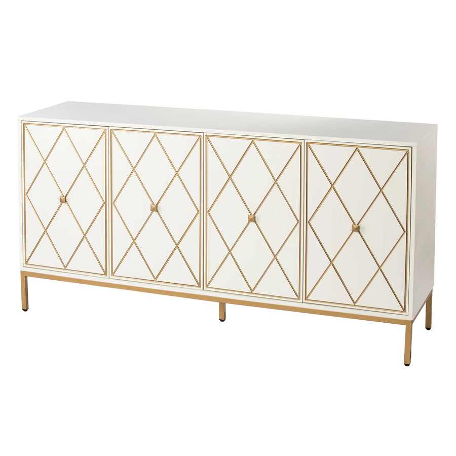 SwayLiving Marradi Sideboard Cabinet w/ Storage - Cream SIDEBOARDS + CREDENZAS