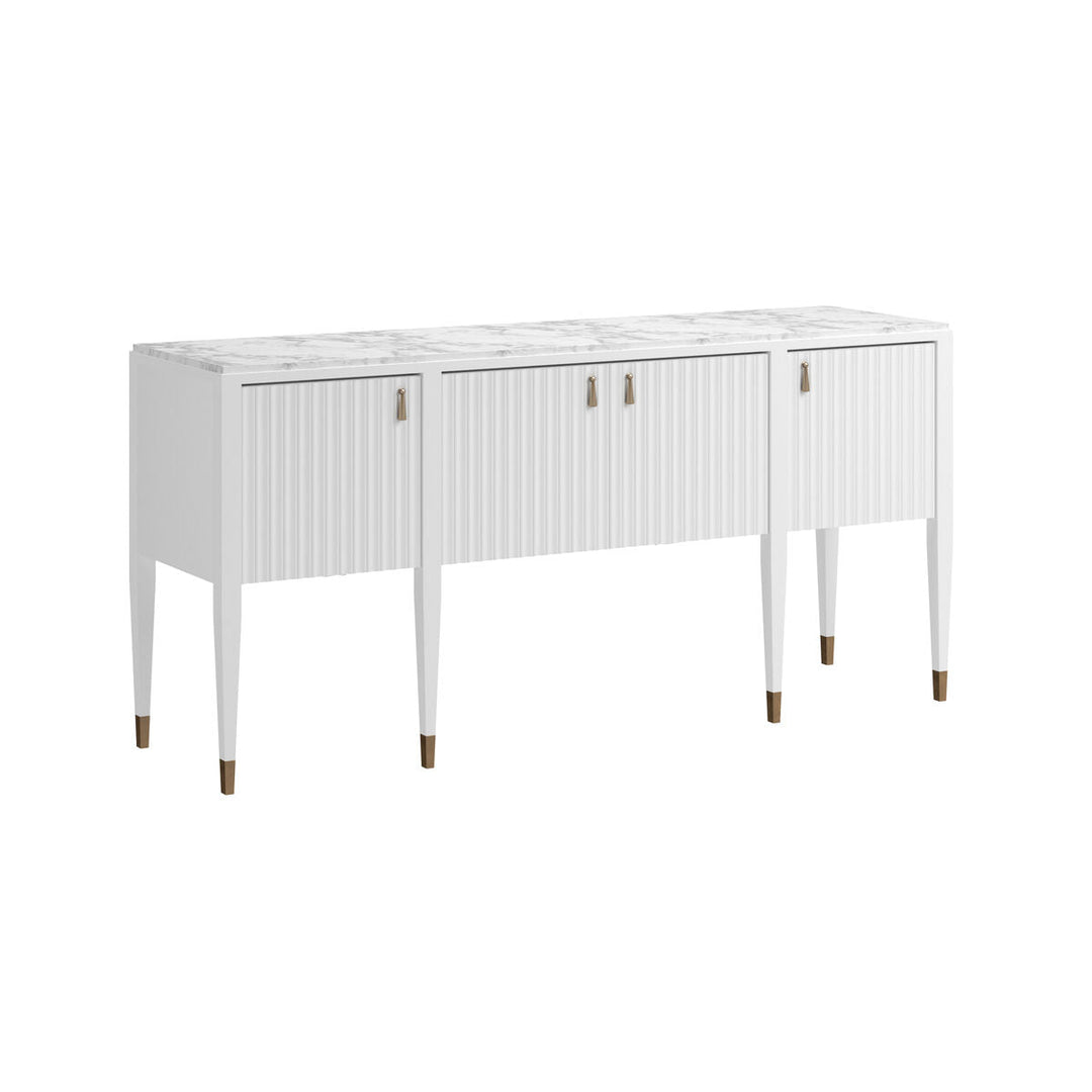 Eave Sideboard/stone top-Uplft White