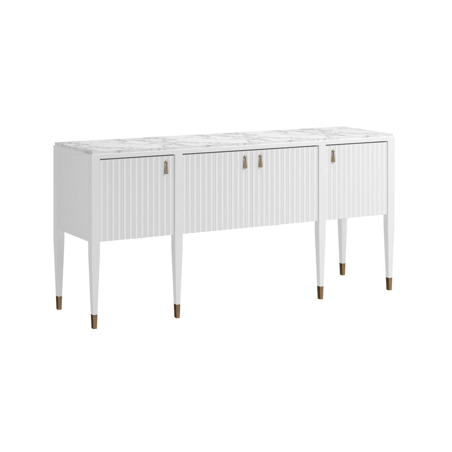 Eave Sideboard/stone top-Uplft White