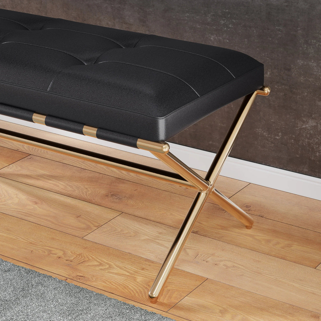 SwayLiving Clairvoix Upholstered Entryway Bench BENCHES