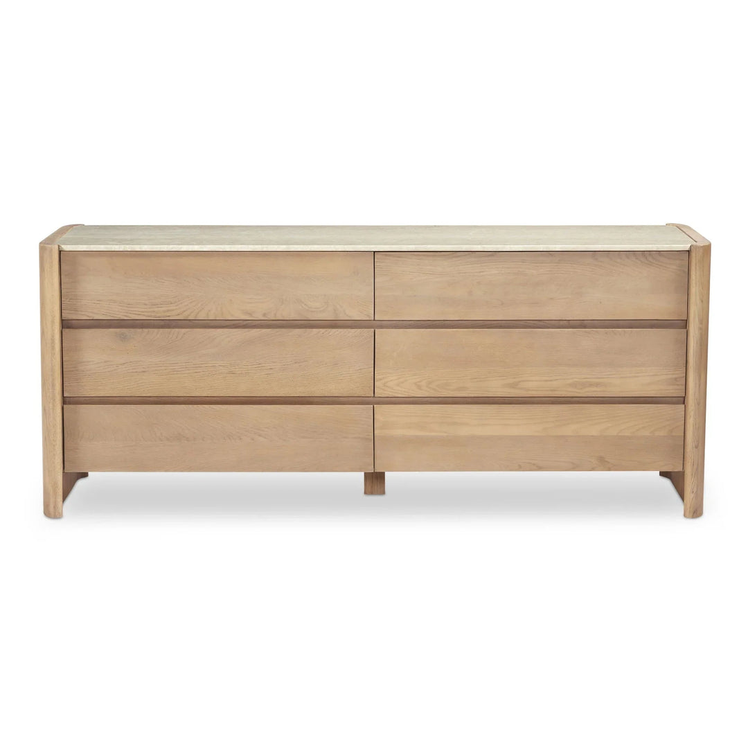 Lane 6 Drawer Dresser Natural - SwayLiving
