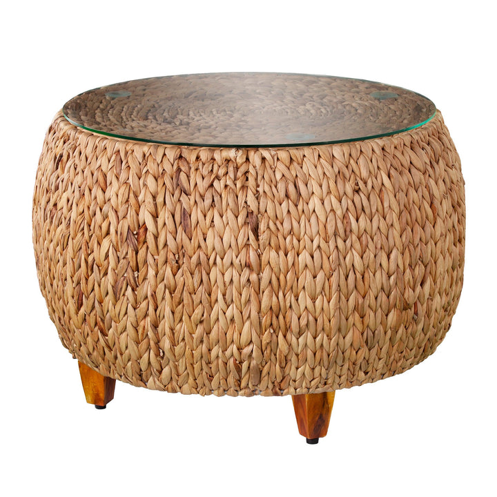 SwayLiving Jokobe Round Water Hyacinth Cocktail Table COFFEE TABLES