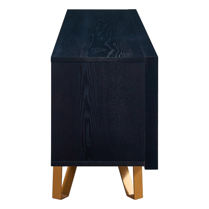 SwayLiving Malone Black Entertainment Console CONSOLE TABLES