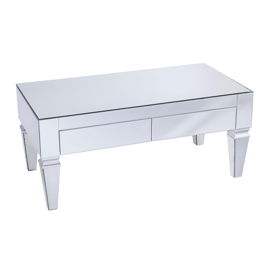 SwayLiving Darien Mirrored Coffee Table w/ Storage COFFEE TABLES