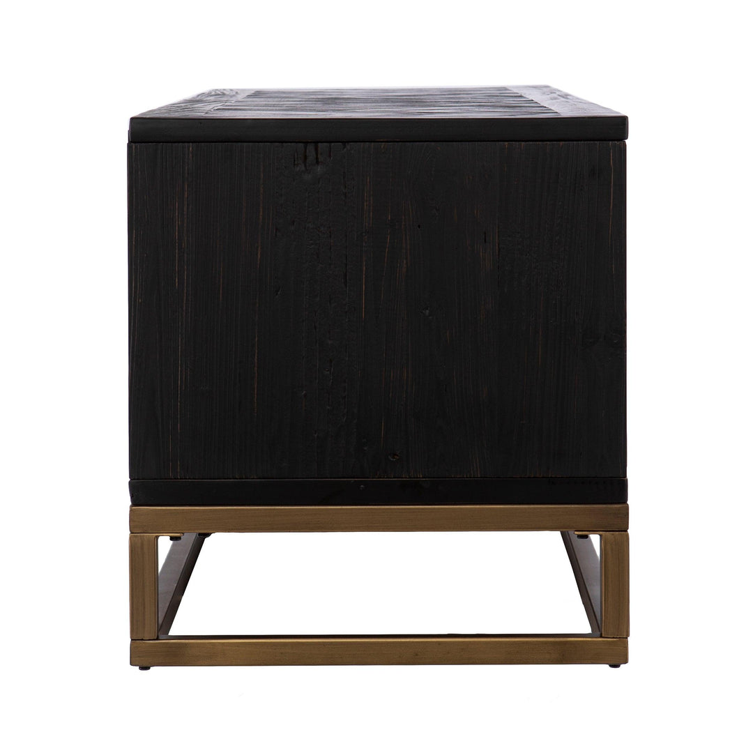 SwayLiving Dessingham Reclaimed Wood TV/Media Stand MEDIA + TV STANDS