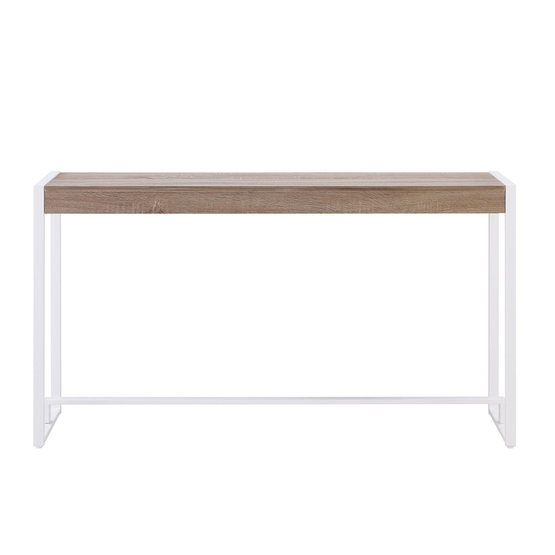 SwayLiving Holly & Martin Macen Console - Mocha Gray w/ White CONSOLE TABLES