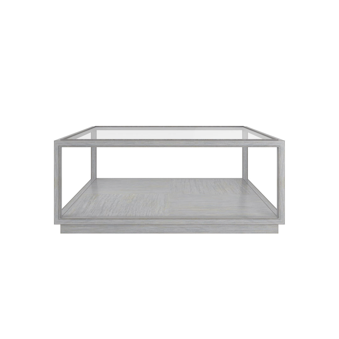 Glaze Sq Cktl Table-Vintage Blue