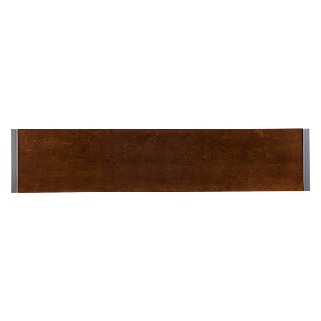 SwayLiving Holly & Martin Macen Console - Dark Tobacco w/ Gunmetal CONSOLE TABLES