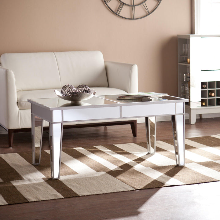 SwayLiving Mirage Mirrored Cocktail Table COFFEE TABLES