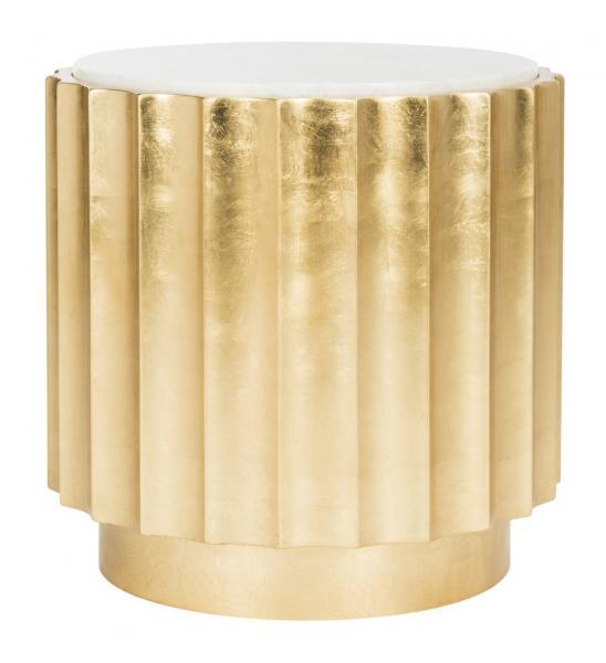 SwayLiving Elodie Gold Side Table ACCENT TABLES