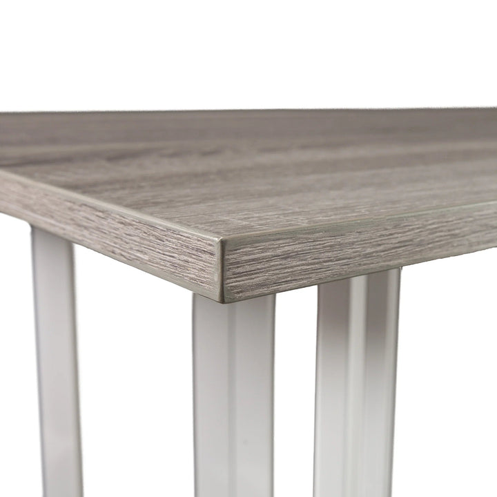SwayLiving Holly & Martin Driness Drop Leaf Table - Gray w/ White DINING TABLES