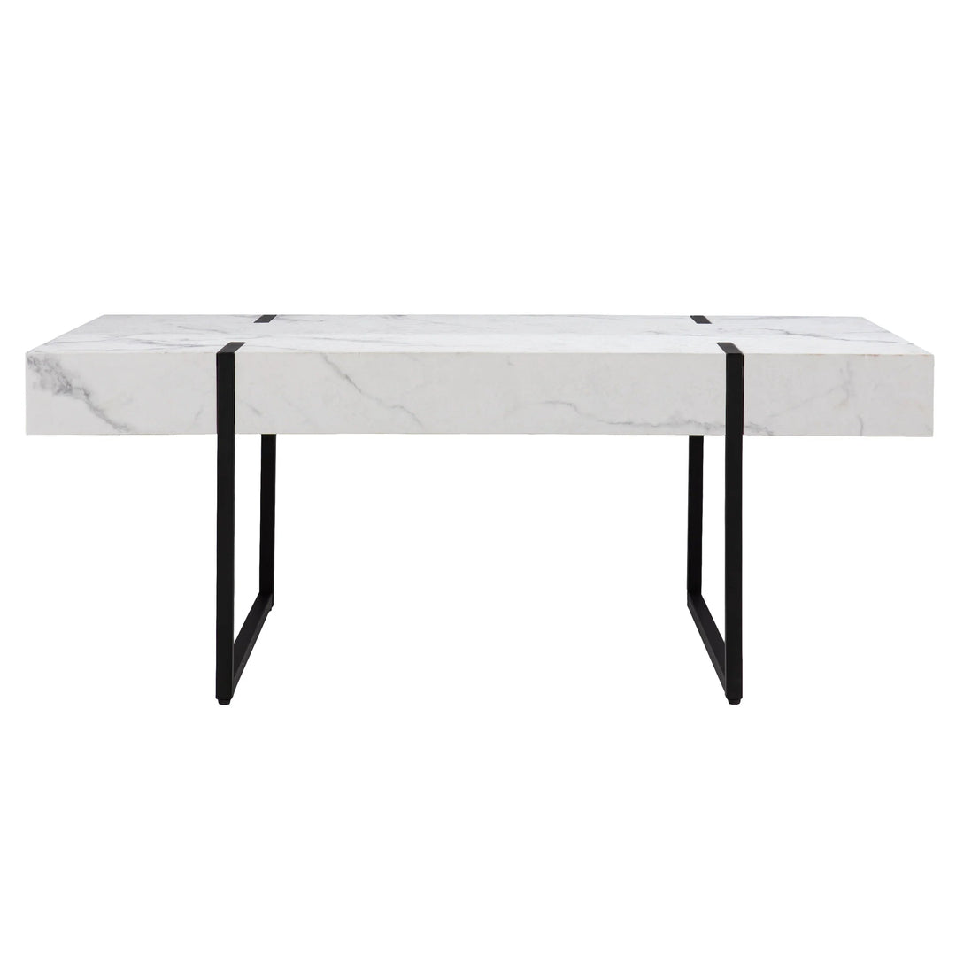 SwayLiving Rangley Modern Faux Marble Cocktail Table COFFEE TABLES