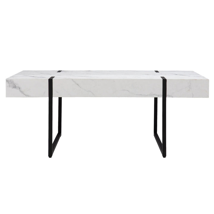 SwayLiving Rangley Modern Faux Marble Cocktail Table COFFEE TABLES