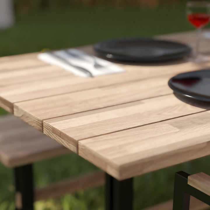 SwayLiving Standlake Slatted Outdoor Dining Table OUTDOOR DINING TABLES