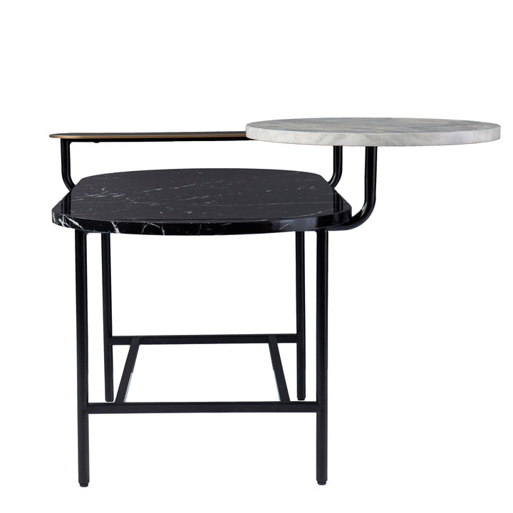 SwayLiving Arcklid Faux Marble Cocktail Table w/ Storage COFFEE TABLES