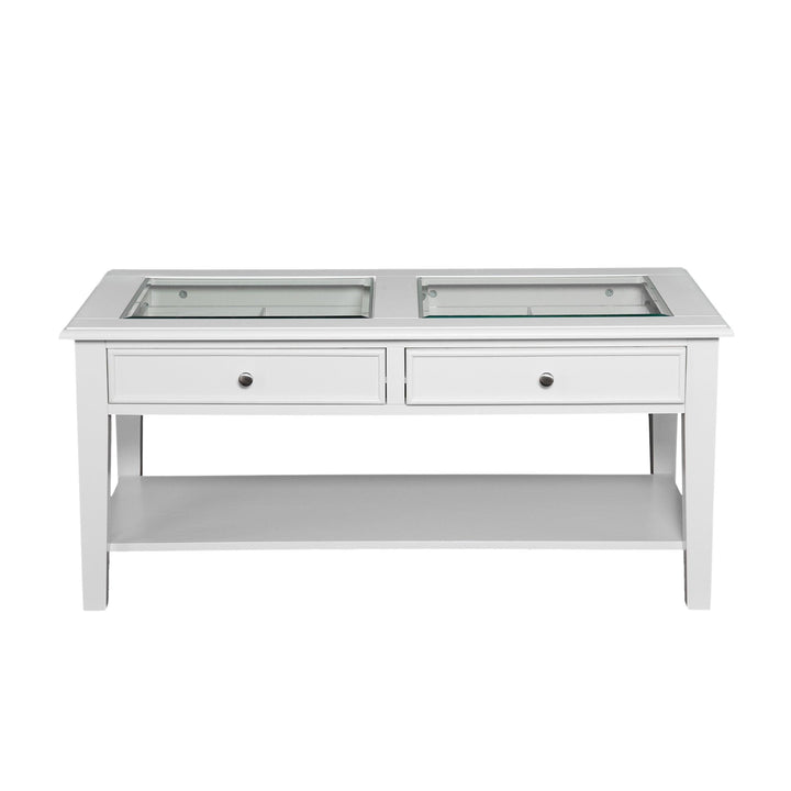 SwayLiving Panorama Glass-Top Coffee Table COFFEE TABLES